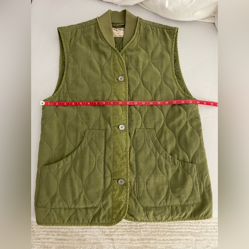 FREE PEOPLE Olive Green Vest - Picture 6 of 6